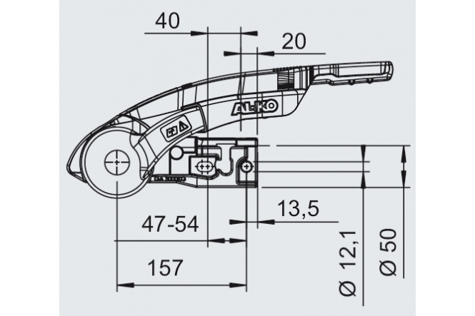 Stabilizační přívěsový kloub AKS 3004