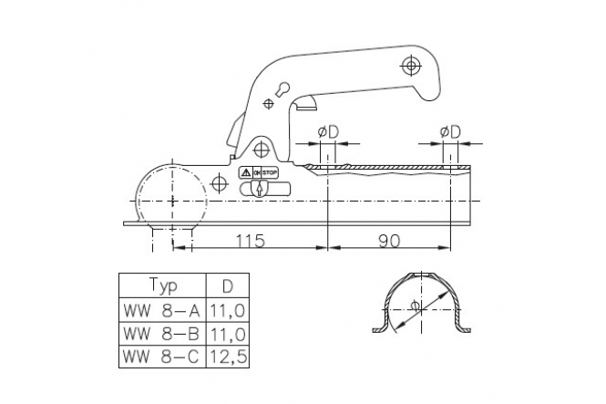 Kloub WW 8B pr.60mm