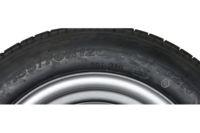 Kolo 12" kompletní - 155/70 R12C